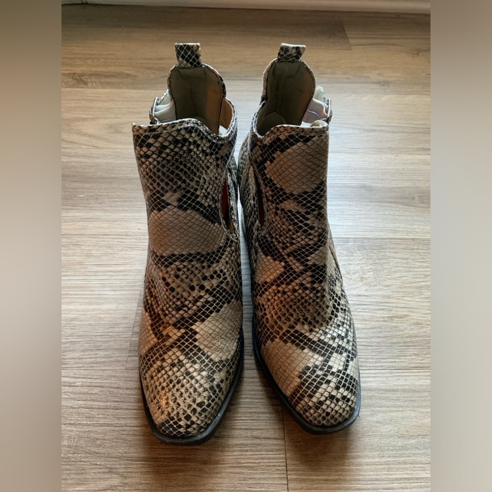 Mia Foux-Leather Animal Print Shoes